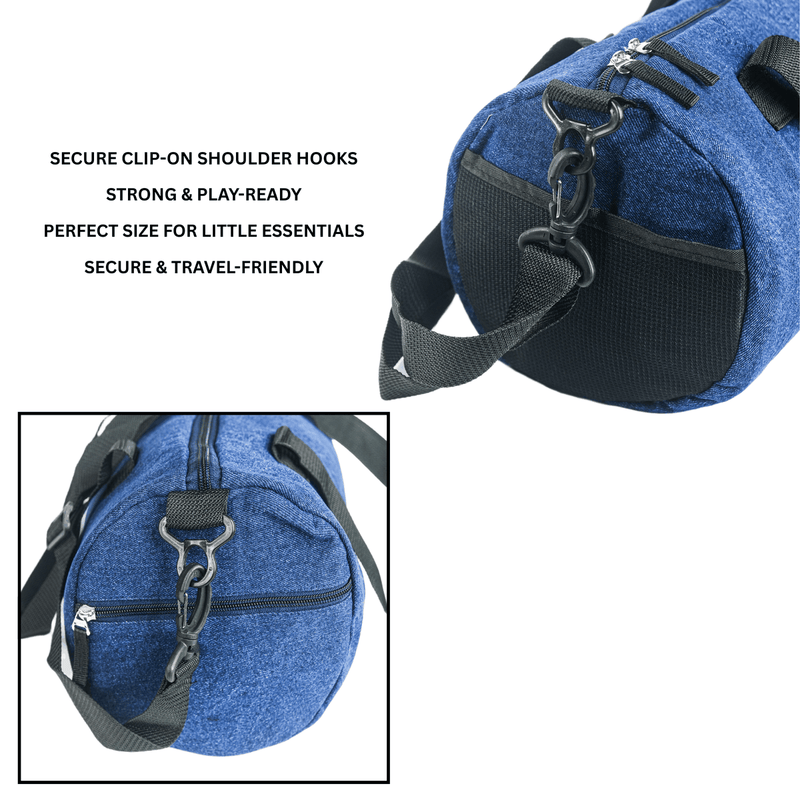Personalized For Kids Denim Duffle Bag