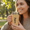 Personalized Bamboo Tumbler With Handle