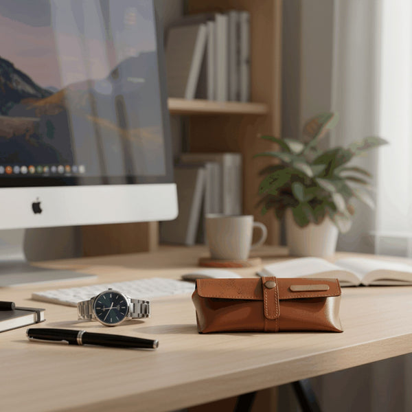 Personalized Eyewear Case - Beige