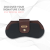 Personalized Eyewear Case Lather - Black