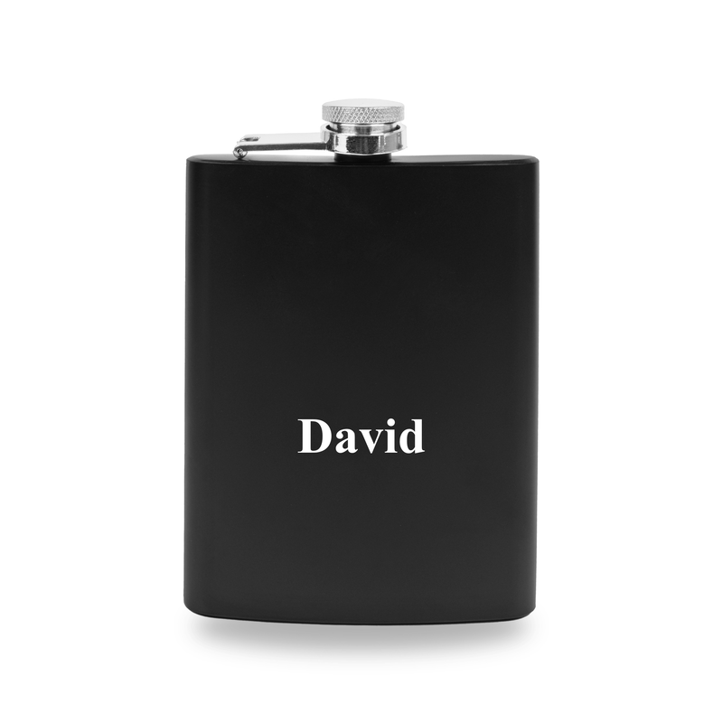 Personalized Hip Flask Black