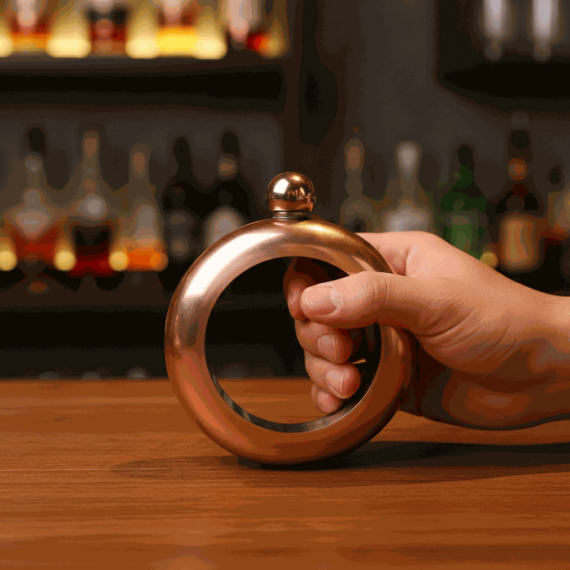 Personalized Hip Flask - Gold