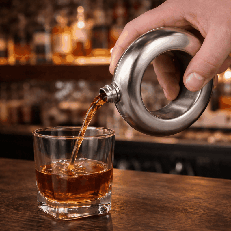 Personalized Hip Flask - Silver