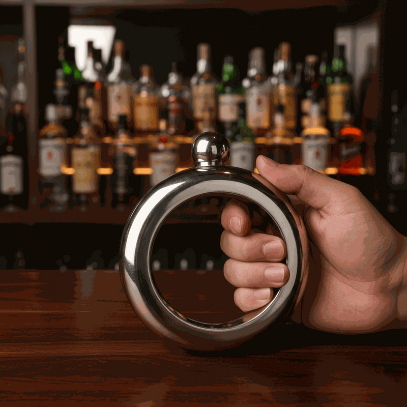 Personalized Hip Flask - Silver