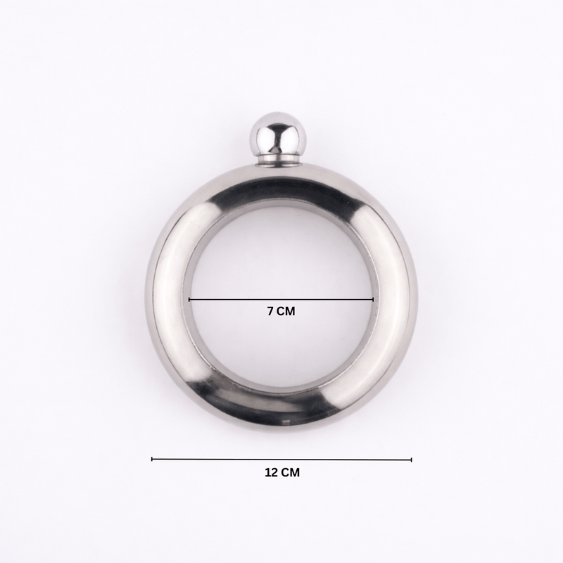 Personalized Hip Flask - Silver