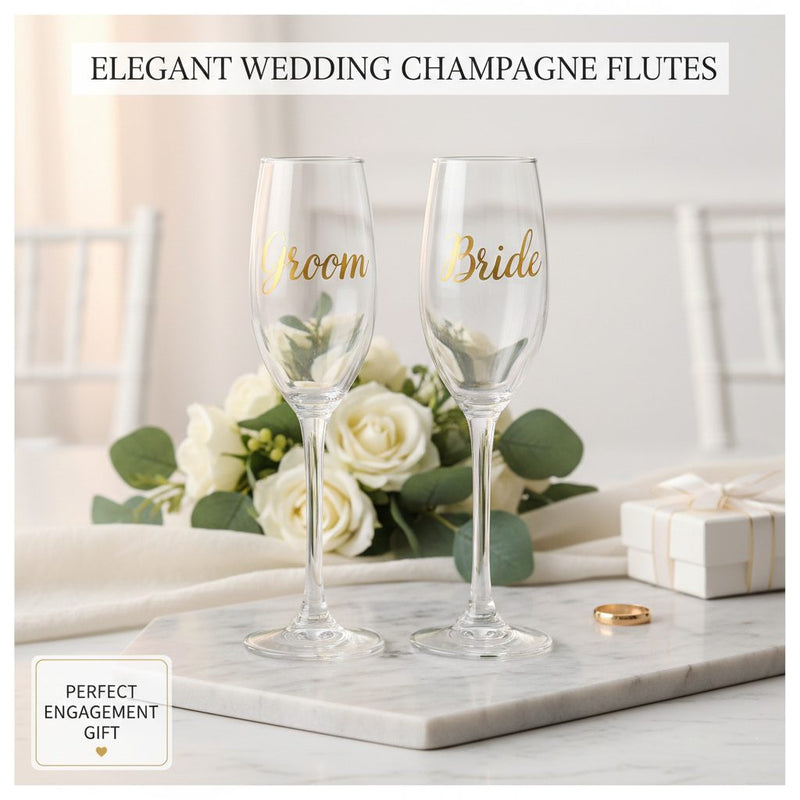 Personalized Champagne Flute Glasses