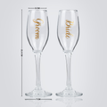 Personalized Champagne Flute Glasses