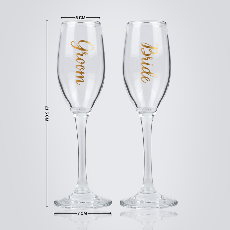 Personalized Champagne Flute Glasses