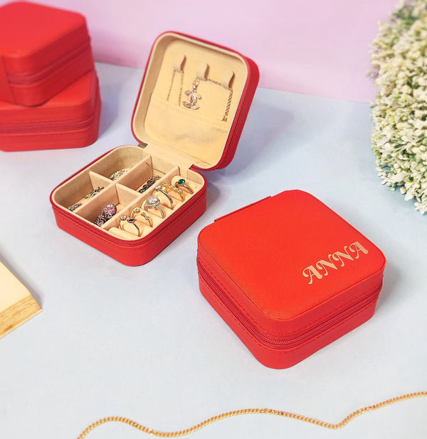 Personalized Jewellery Boxes - Red