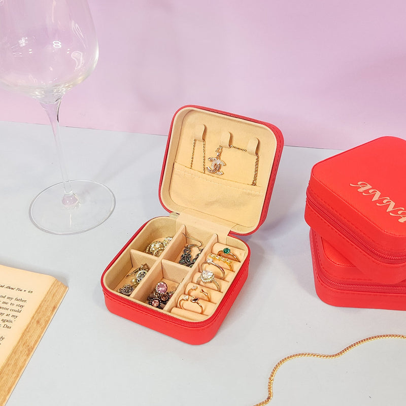 Personalized Jewellery Boxes - Red