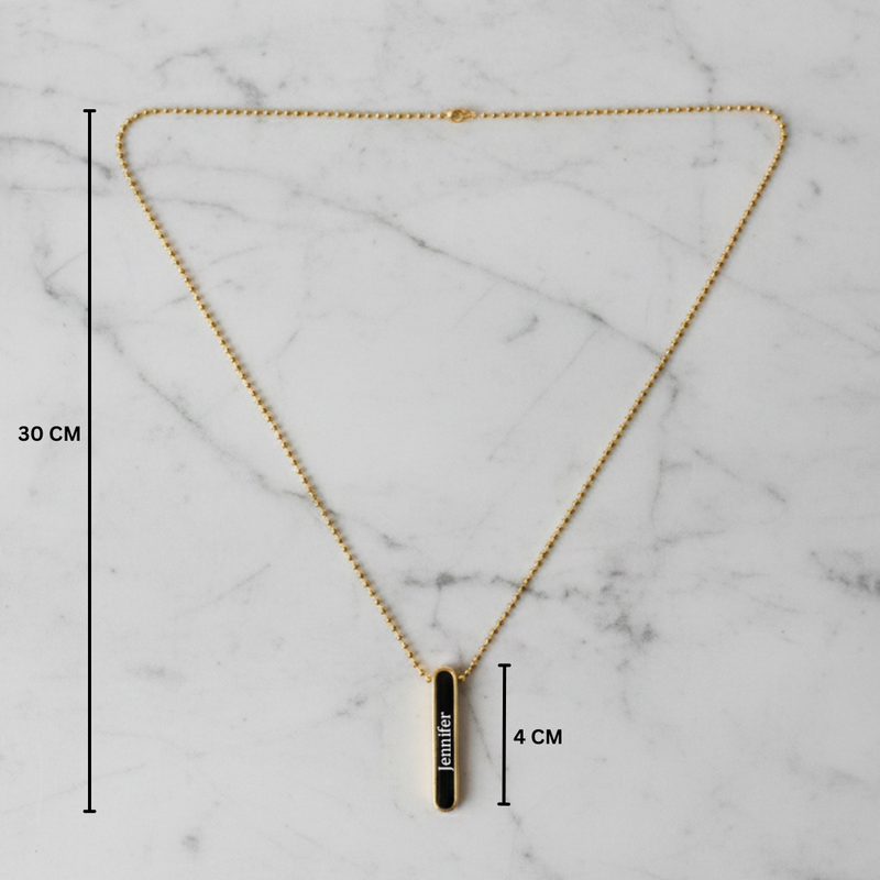 Personalized Silver And Gold Chain Couple