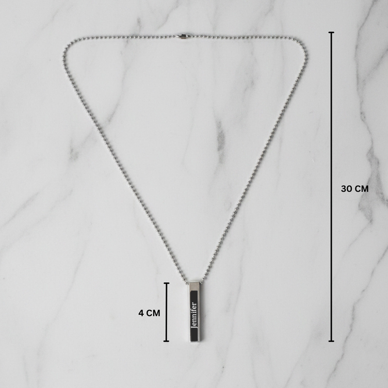 Personalized Silver And Gold Chain