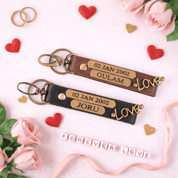 Personalized Couple Keychain Couple Keychain 2
