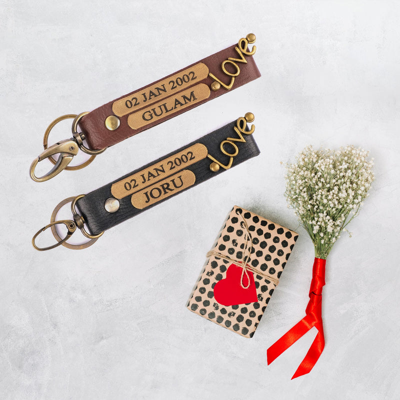 Personalized Couple Keychain Couple Keychain 2
