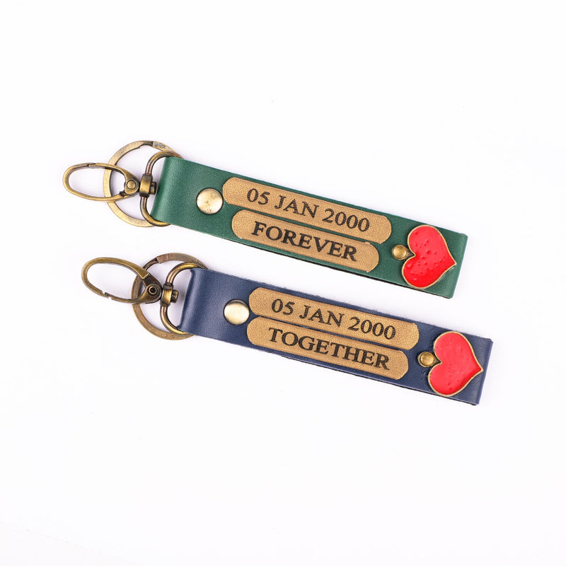 Personalized Couple Keychain
