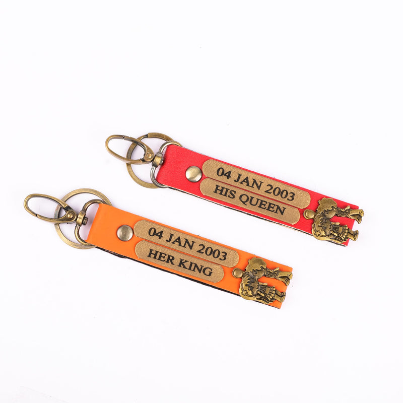 Personalized Couple Keychain