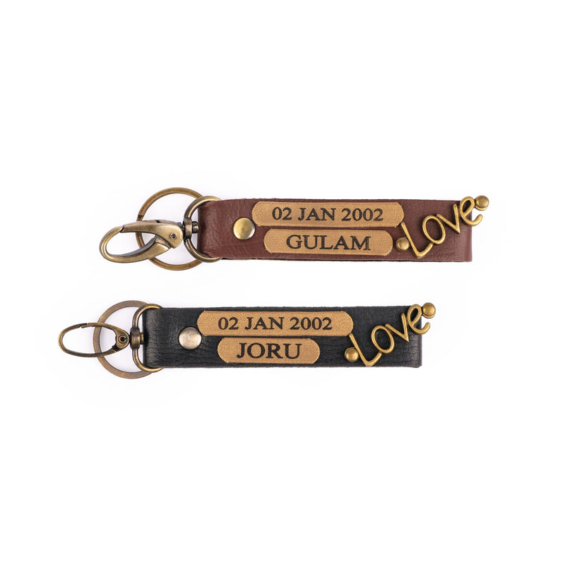 Personalized Couple Keychain