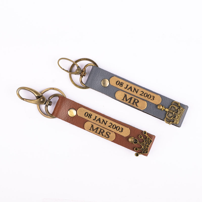 Personalized Couple Keychain