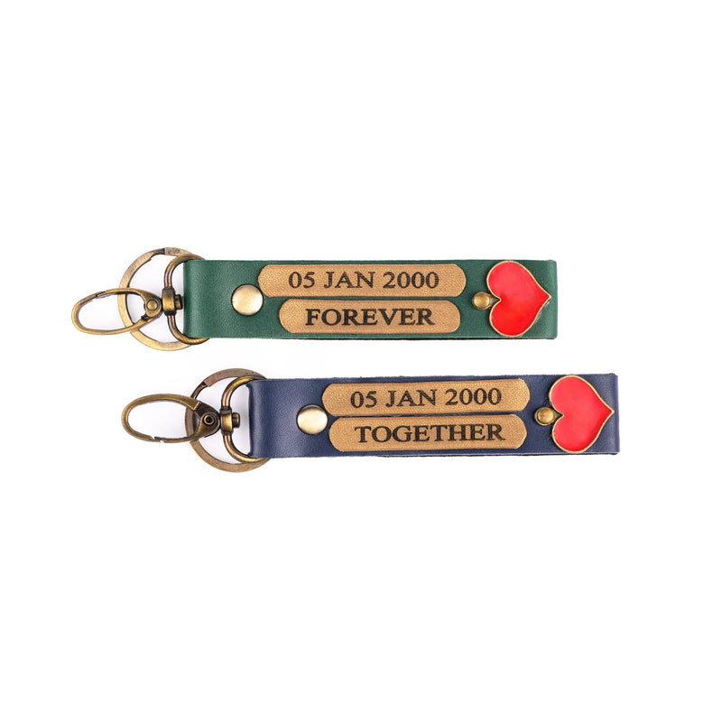 Personalized Couple Keychain