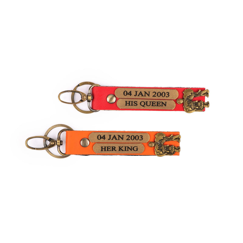 Personalized Couple Keychain