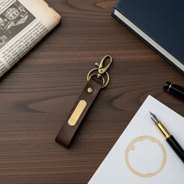 Personalized Keychains - Dark Brown