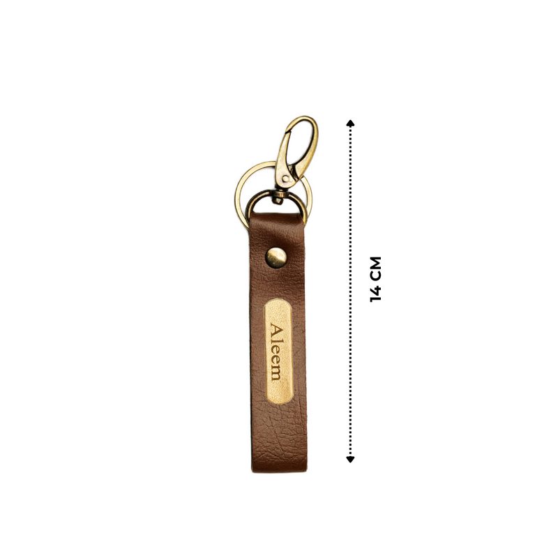 Personalized Keychains - Light Brown