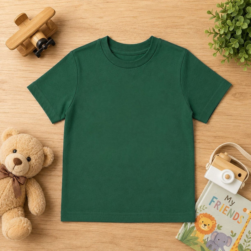 Personalized Kids T-Shirts - Bottle Green