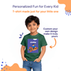 Personalized Kids T-Shirts - Bottle Green