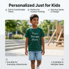 Personalized Kids T-Shirts - Bottle Green