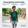 Personalized Kids T-Shirts - Bottle Green
