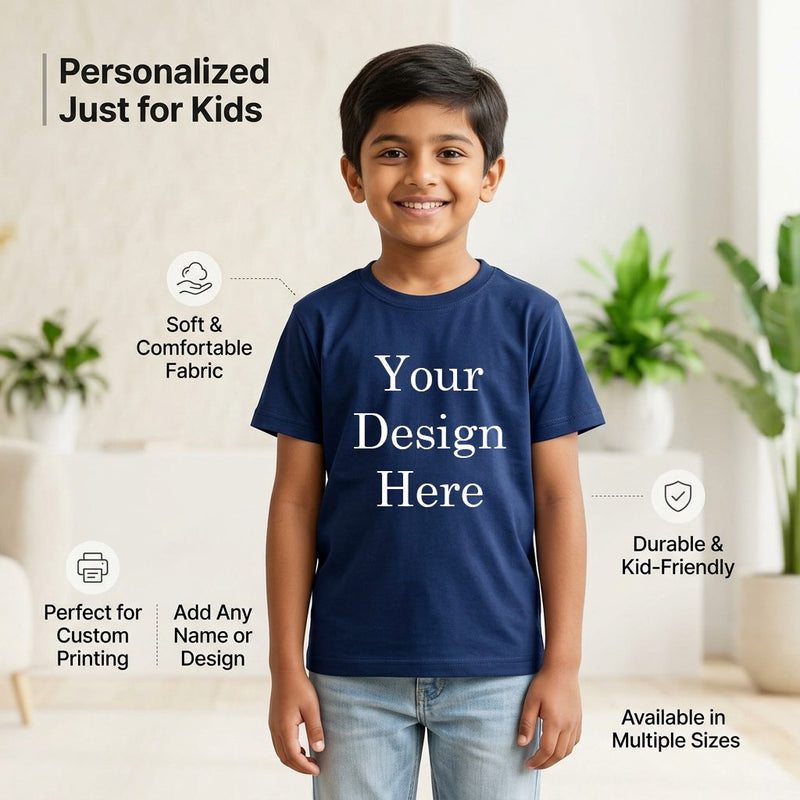 Personalized Kids T-Shirts - Navy Blue