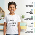 Personalized Kids T-Shirts - White