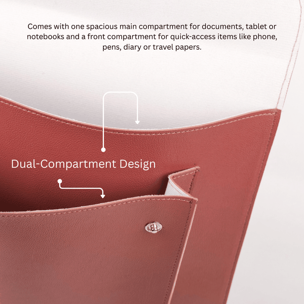 Personalized Folder Bag - Brown