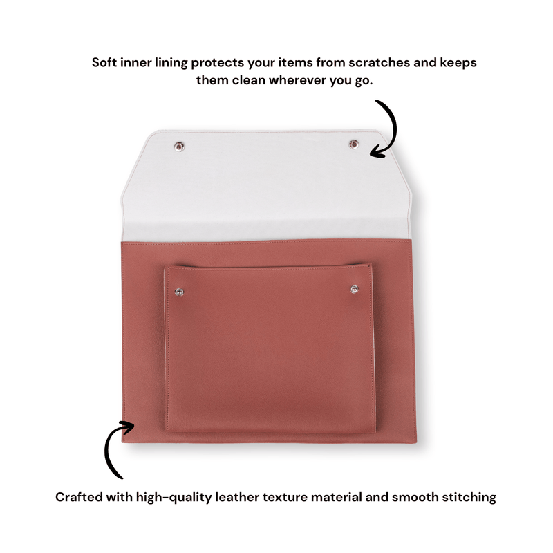 Personalized Folder Bag - Brown