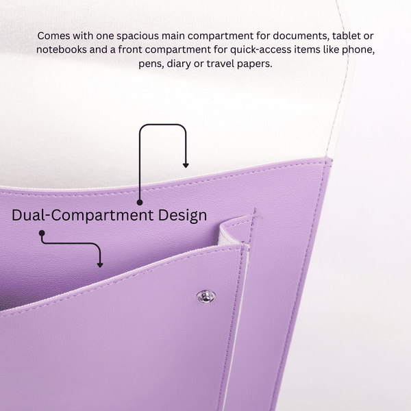 Personalized Folder Bag - Purple