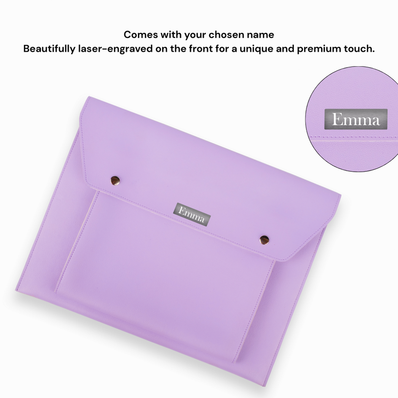 Personalized Folder Bag - Purple