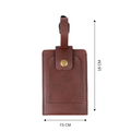 Personalized Luggage Tag - Brown