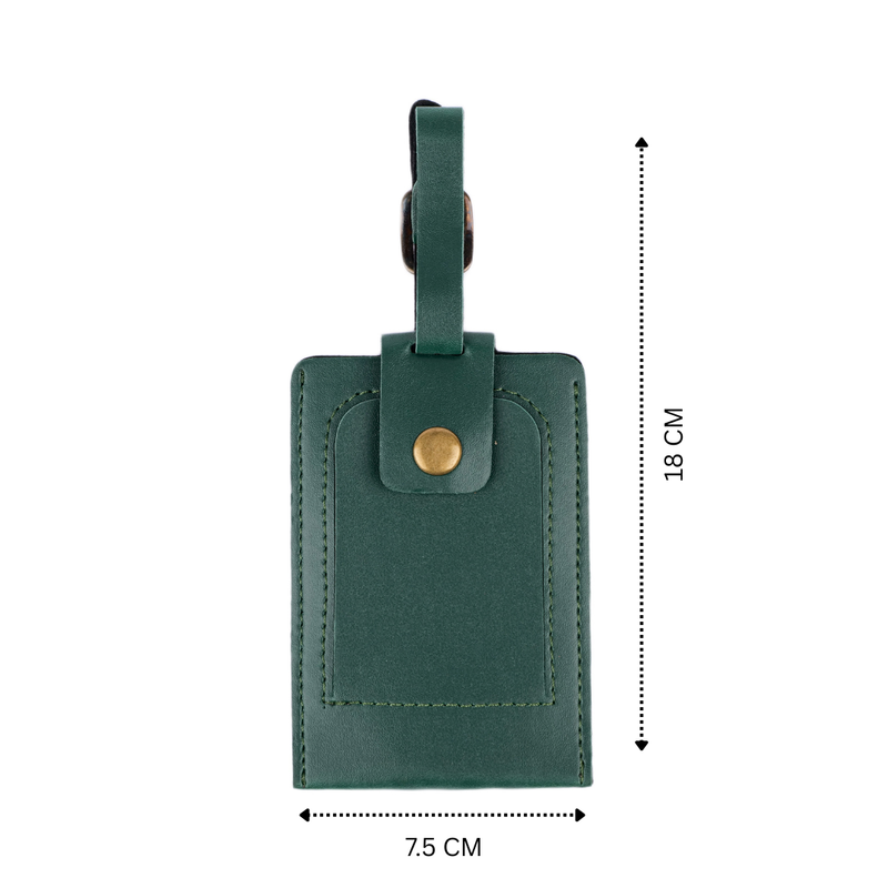 Personalized Luggage Tag - Green