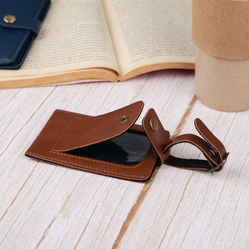 Personalized Luggage Tag - Light Brown