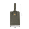 Personalized Luggage Tag - Olive Green