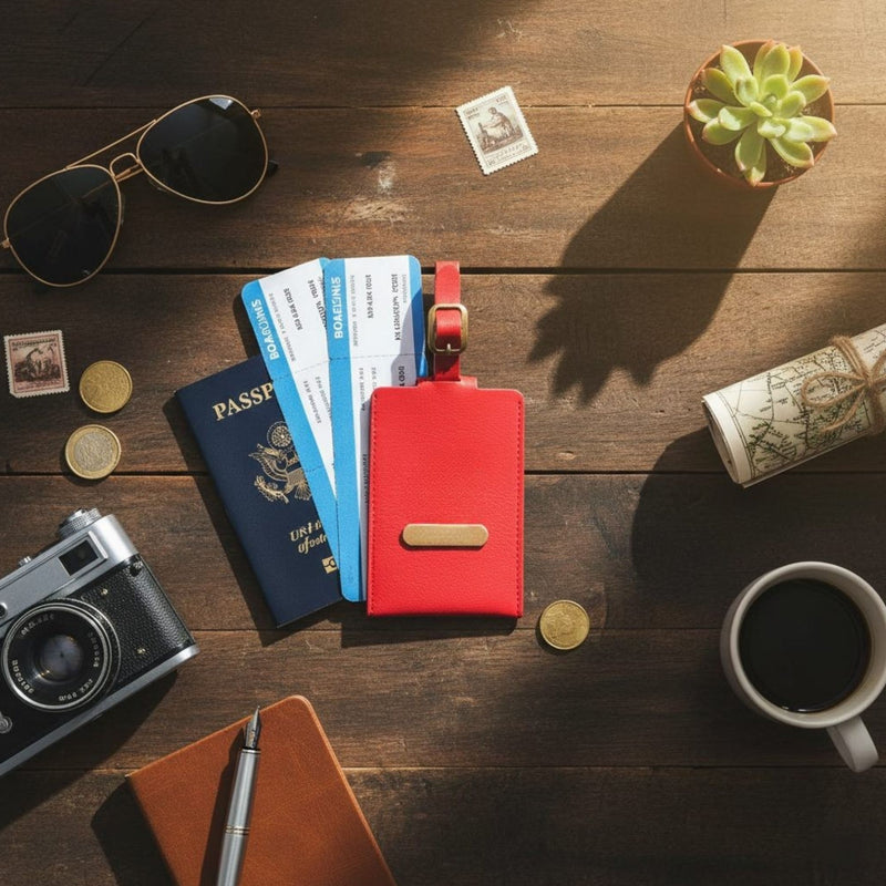 Personalized Luggage Tag - Red
