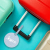 Personalized Round World Map Printed Personalized Name Luggage Tag