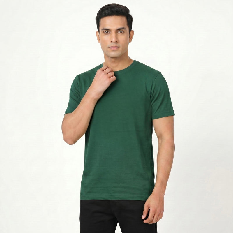 Personalized Men T-Shirts - Bottle Green
