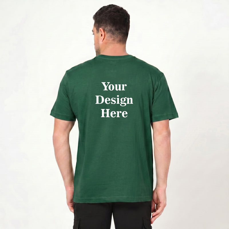 Personalized Men T-Shirts - Bottle Green