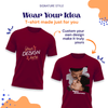 Personalized Men T-Shirts - Maroon