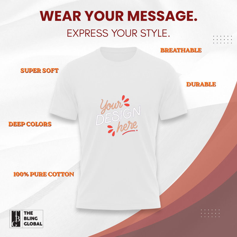 Personalized Men T-Shirts - White