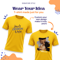 Personalized Men T-Shirts - Yellow