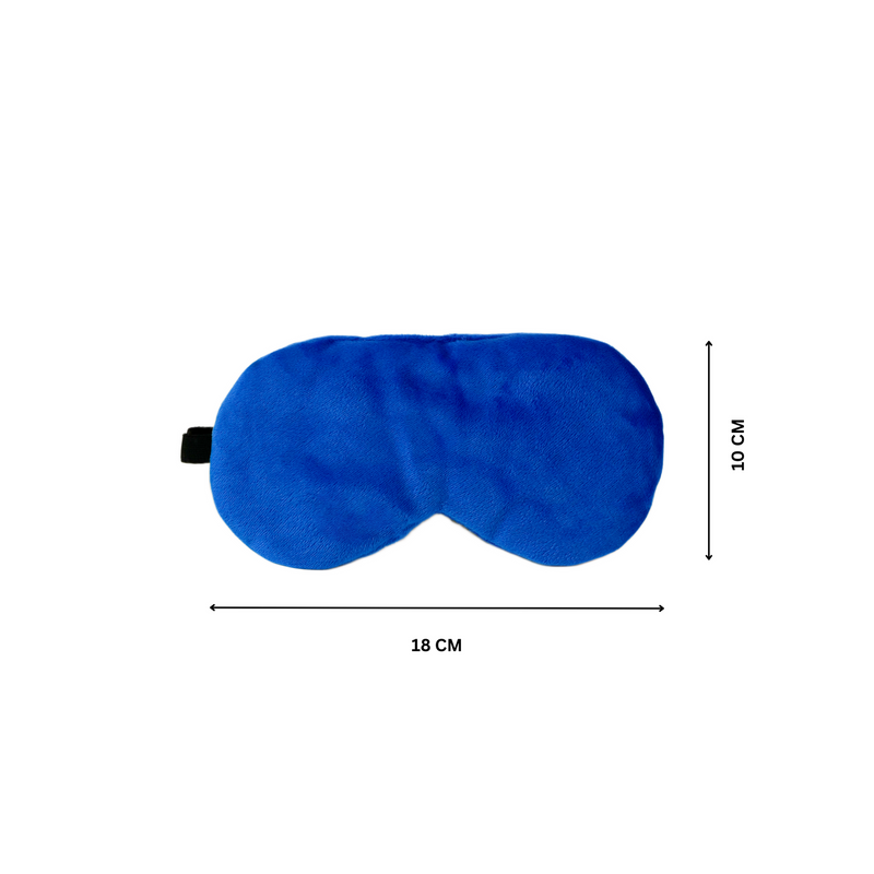 Personalized Neck Pillow And Eye Mask Set - Blue
