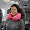 Personalized Neck Pillow And Eye Mask Set - Pink