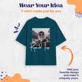 Personalized Oversized T-Shirts - Petrol